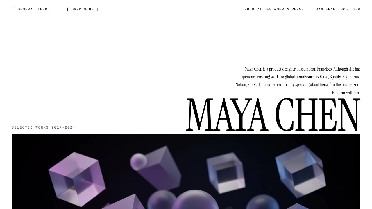 Screenshot of Serif - Editorial Designer Portfolio